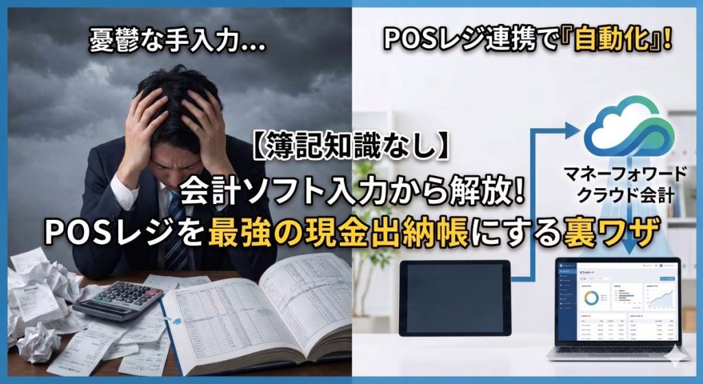 【簿記知識なし】会計ソフトの入力が憂鬱な人へ！POSレジを「最強の現金出納帳」にする効率化の裏ワザ