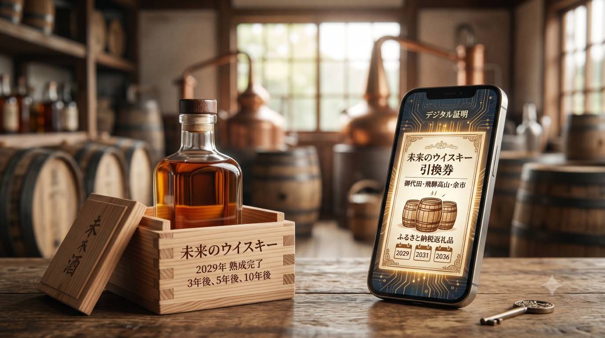 【年収目安あり】ふるさと納税で3〜10年後のクラフトウイスキーを確保!御代田・飛騨高山・余市の限定返礼品とは?